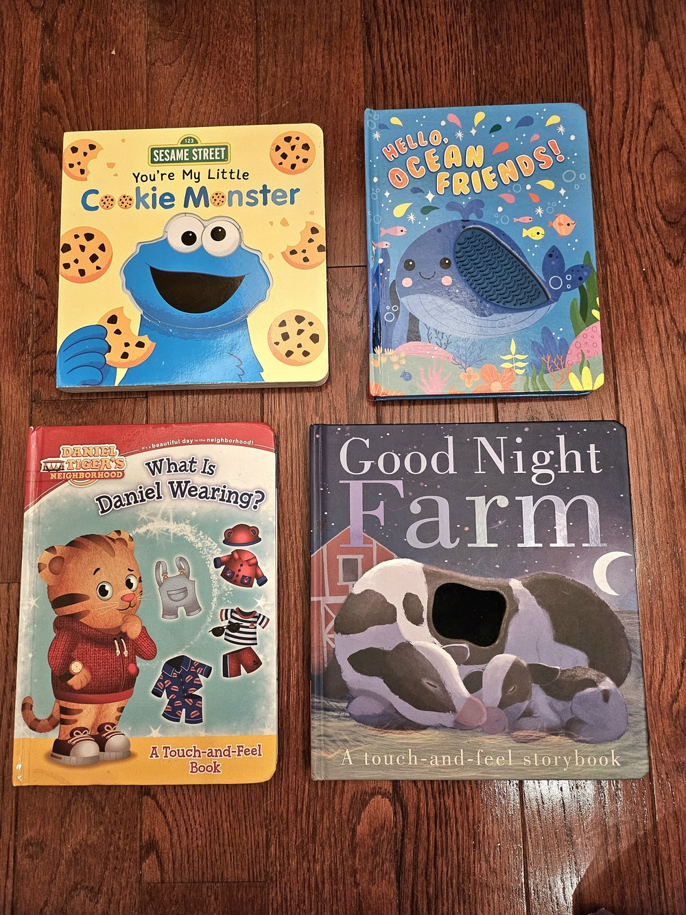 4 Board Touch-and-Feel Books